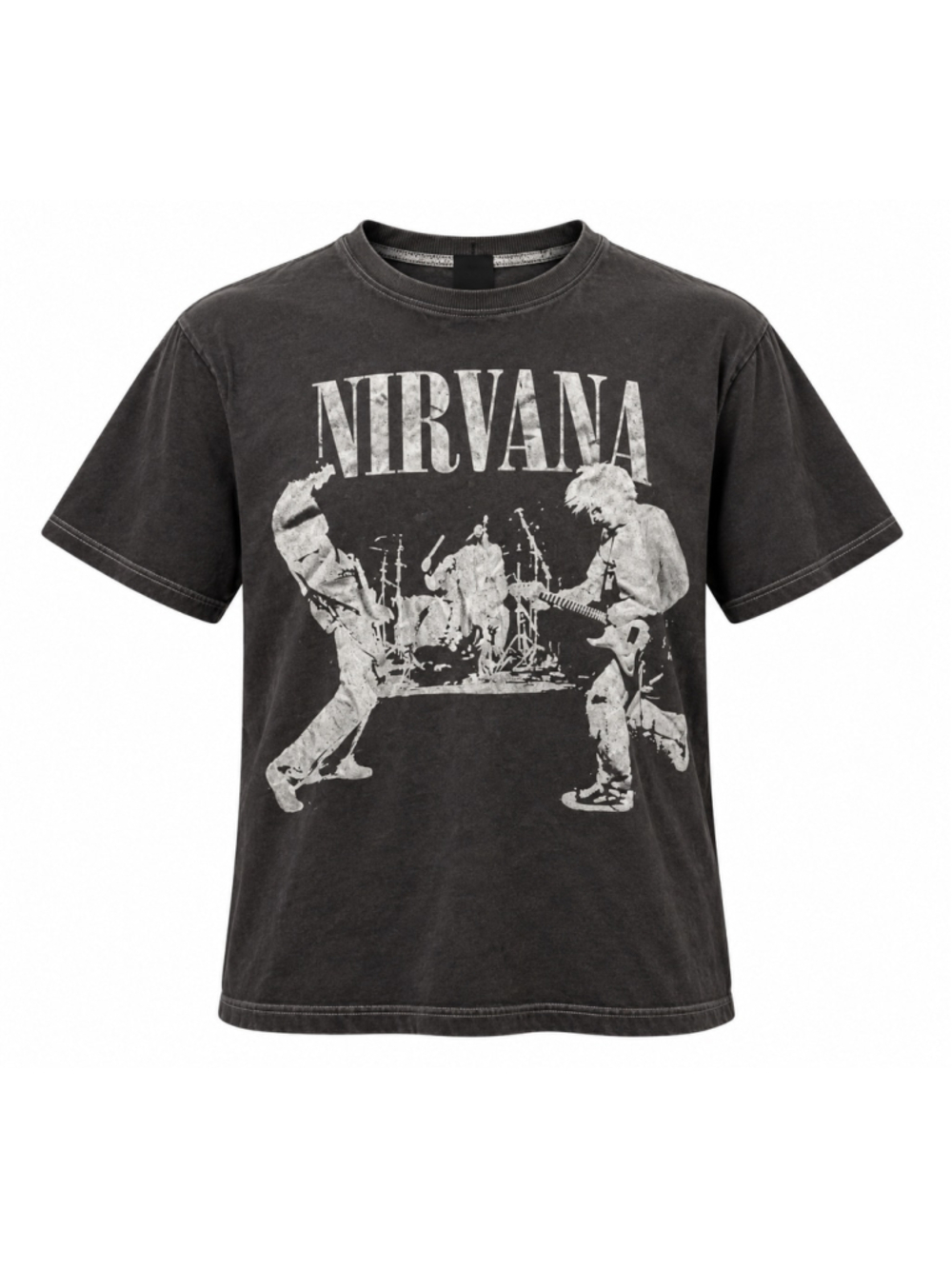 Women's Divided Nirvana Graphic Short Sleeve Tee, Black, Size XS
400